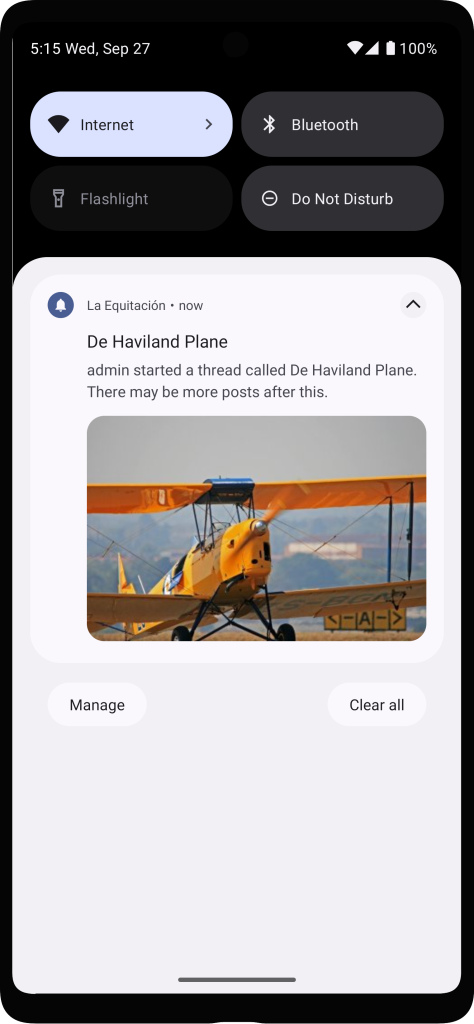 Boost Xenforo with our mobile app. 5 Screenshot of Our App’s Push Notification with Image
